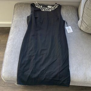 Black beaded Calvin Klein dress size 12P.
